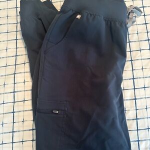 Figs black xl tall high waisted Zamora jogger scrub pants